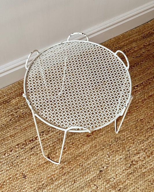 Perforated Metal Tripod Table in the manner of Mathieu Matégot, c.1950 - Club Sourced