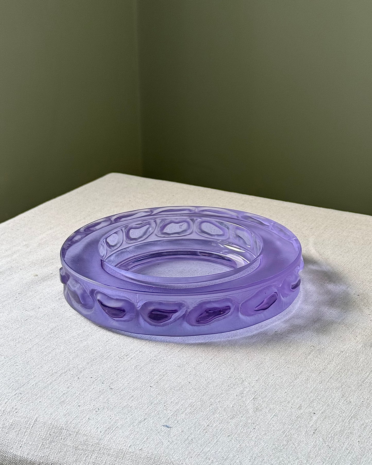 Violet Murano Glass Ashtray