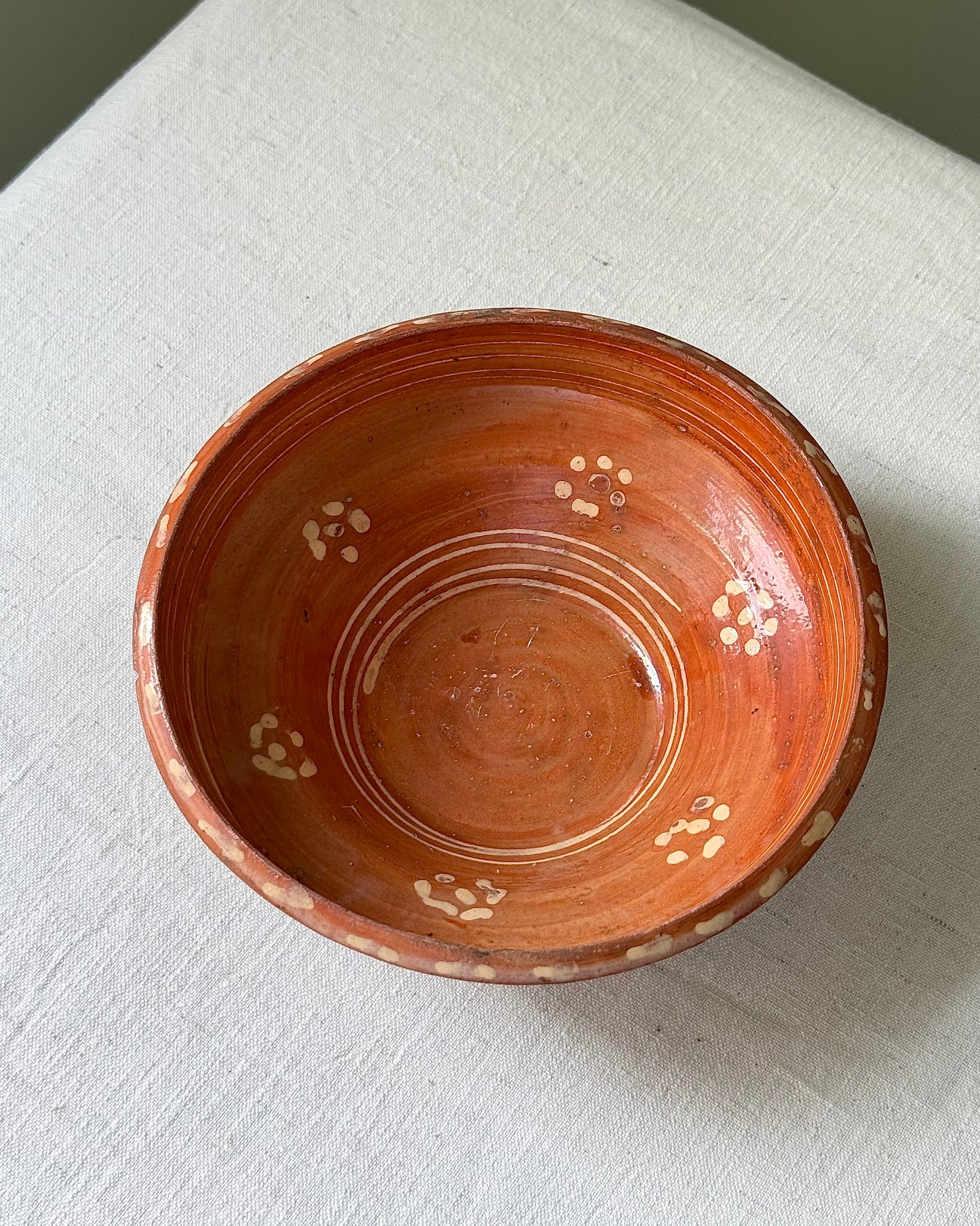 Mid-century Hand-Painted Puglian Terracotta Bowls