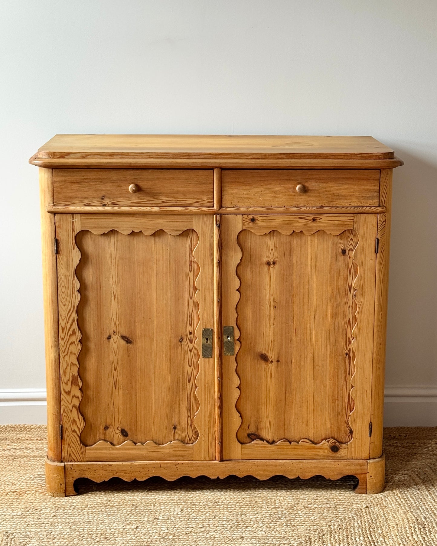 Swedish 19th Century Pine Folk Sideboard