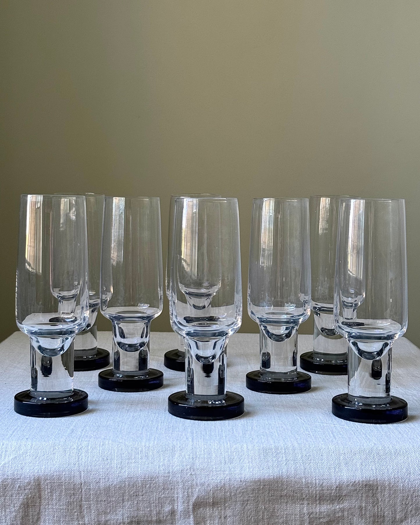 French 1970’s Crystal Glasses