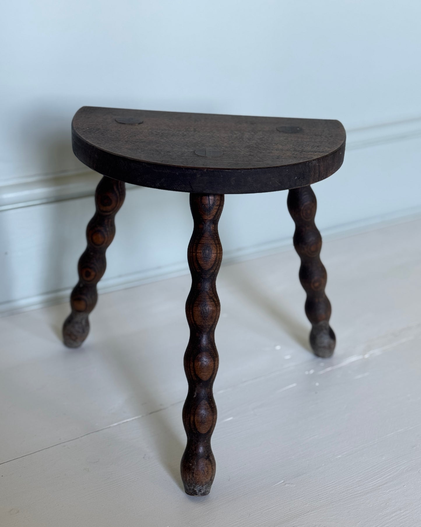 French Oak Bobbin Stool