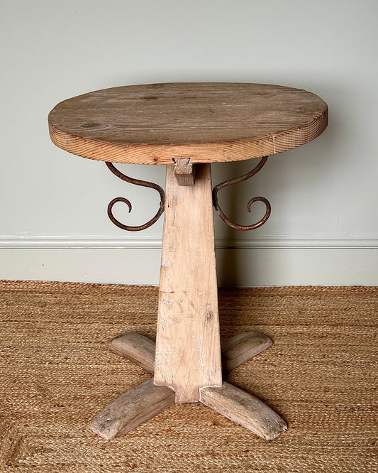 19th Century Italian Pedestal Side Table