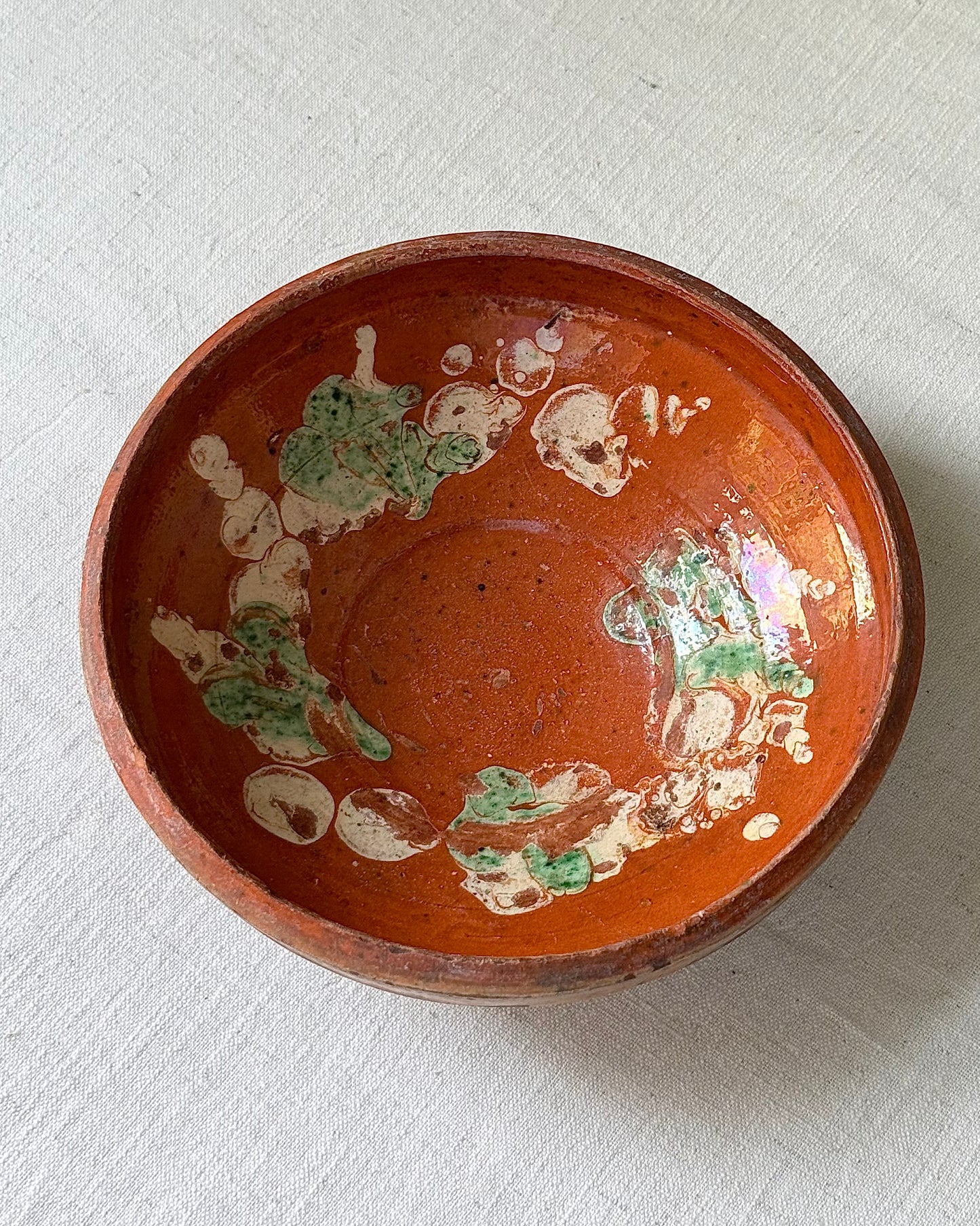 Mid-century Hand-Painted Puglian Terracotta Bowls