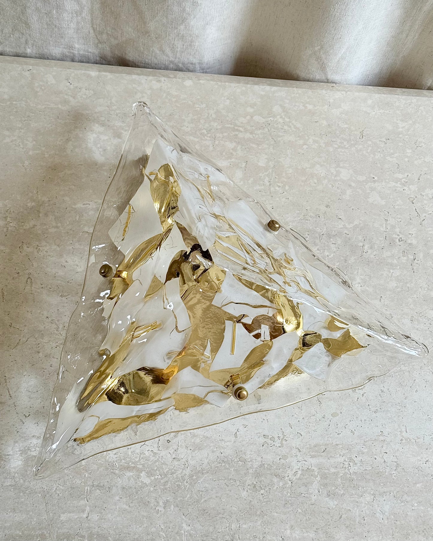 Murano Glass Triangular Ceiling Light