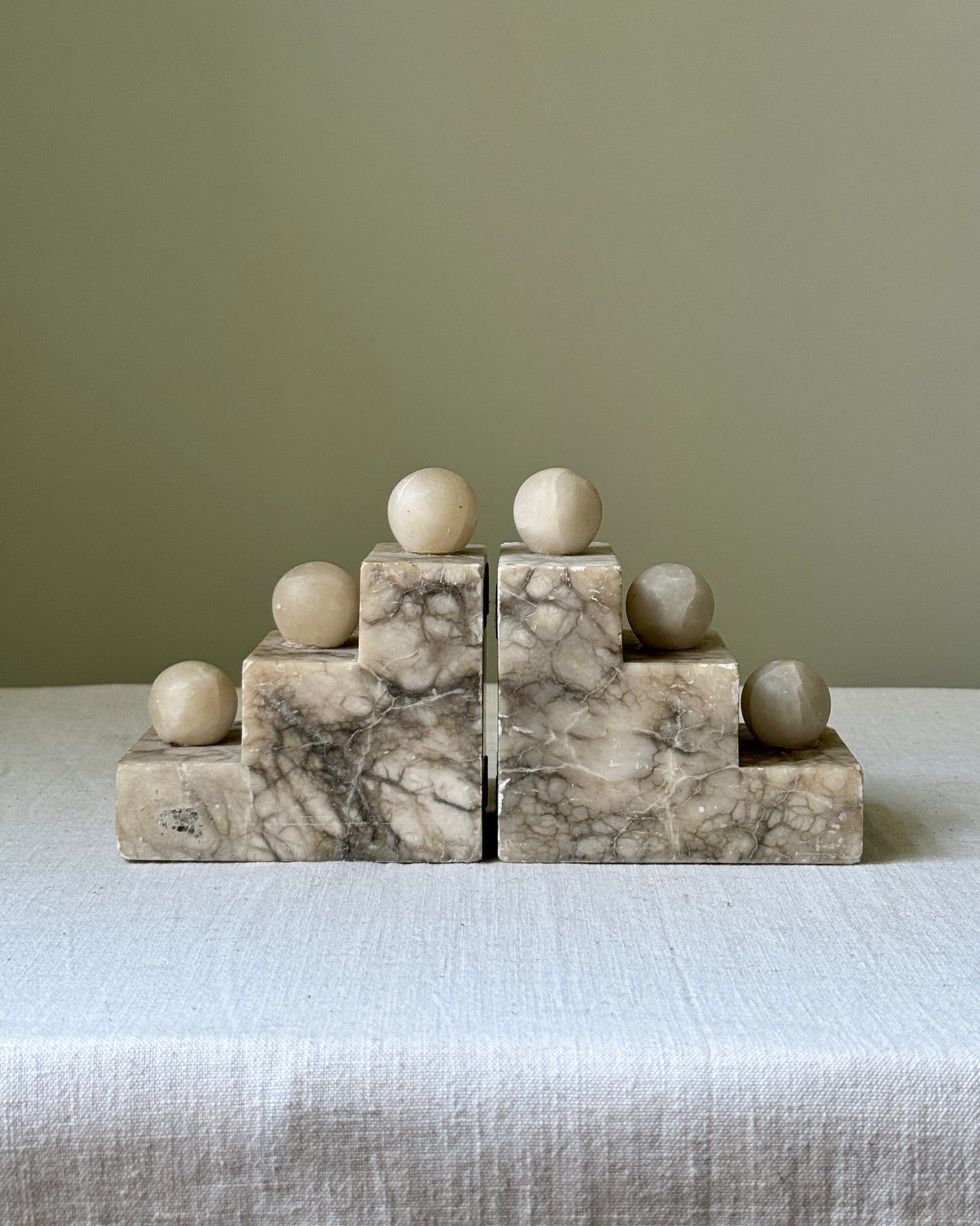Italian Marble Bookends