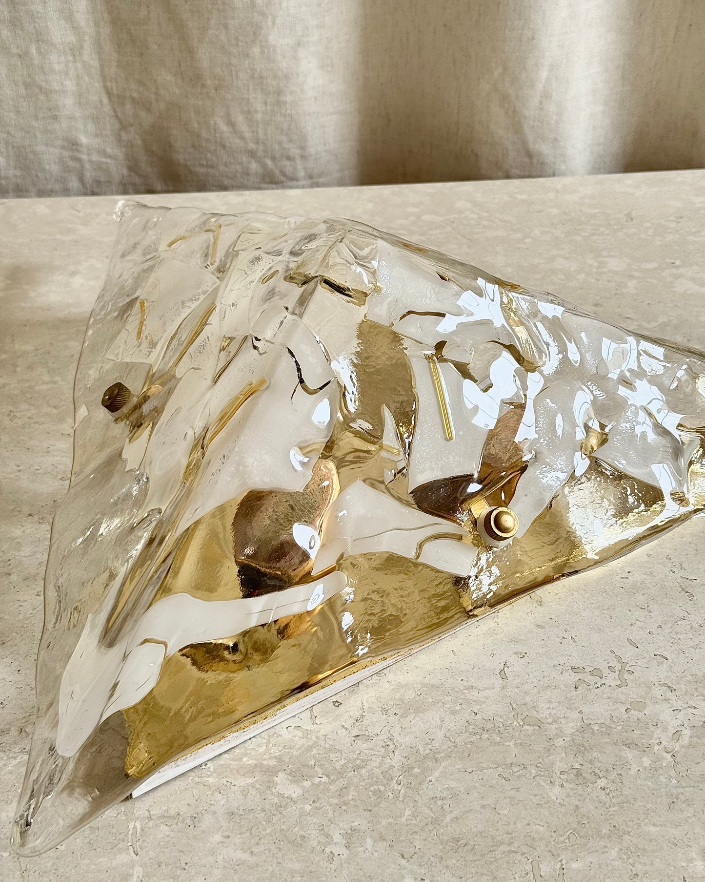 Murano Glass Triangular Ceiling Light