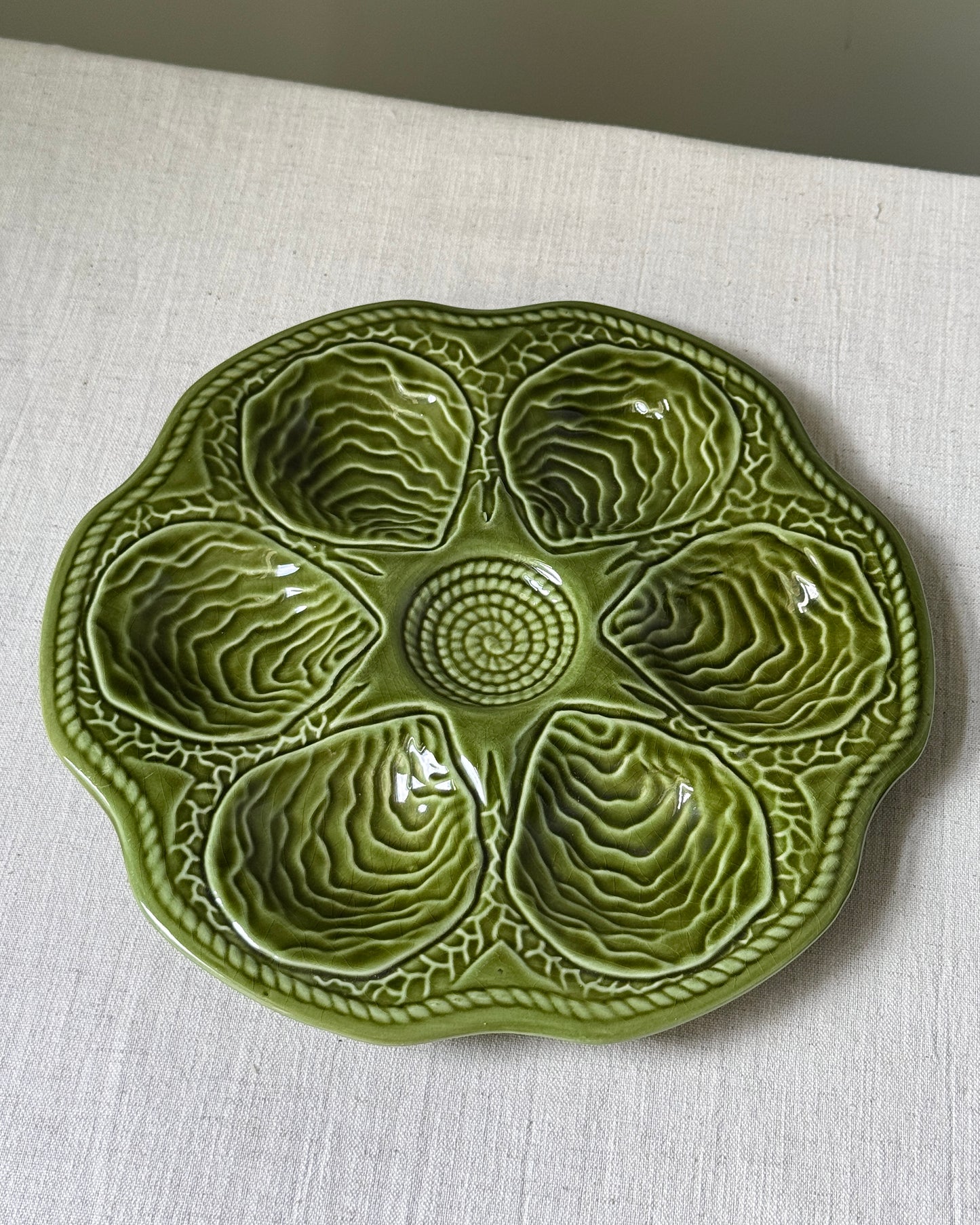 Vintage Belgian Oyster Plates