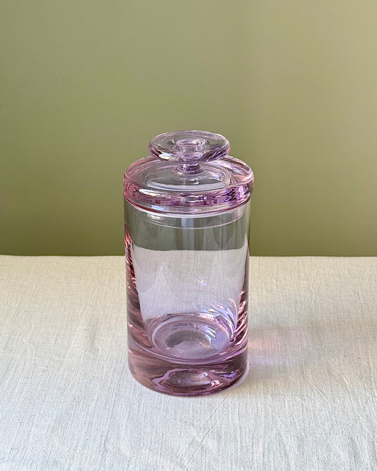 Set of 4 Italian Murano Violet Jars