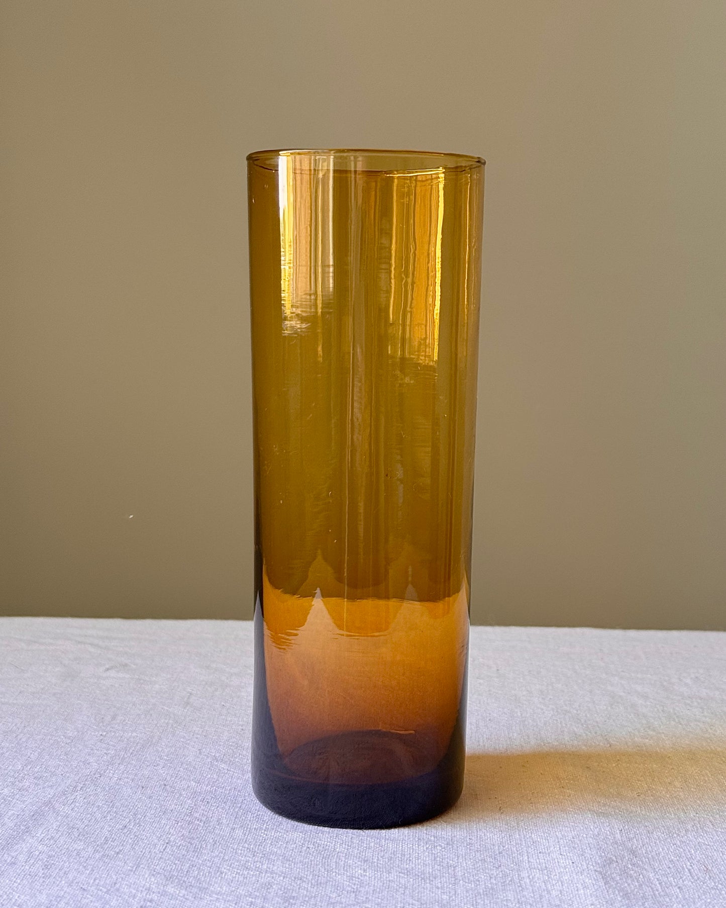 Mid-century Mexican Artisan Leather Caddy & Glass Drinks Set