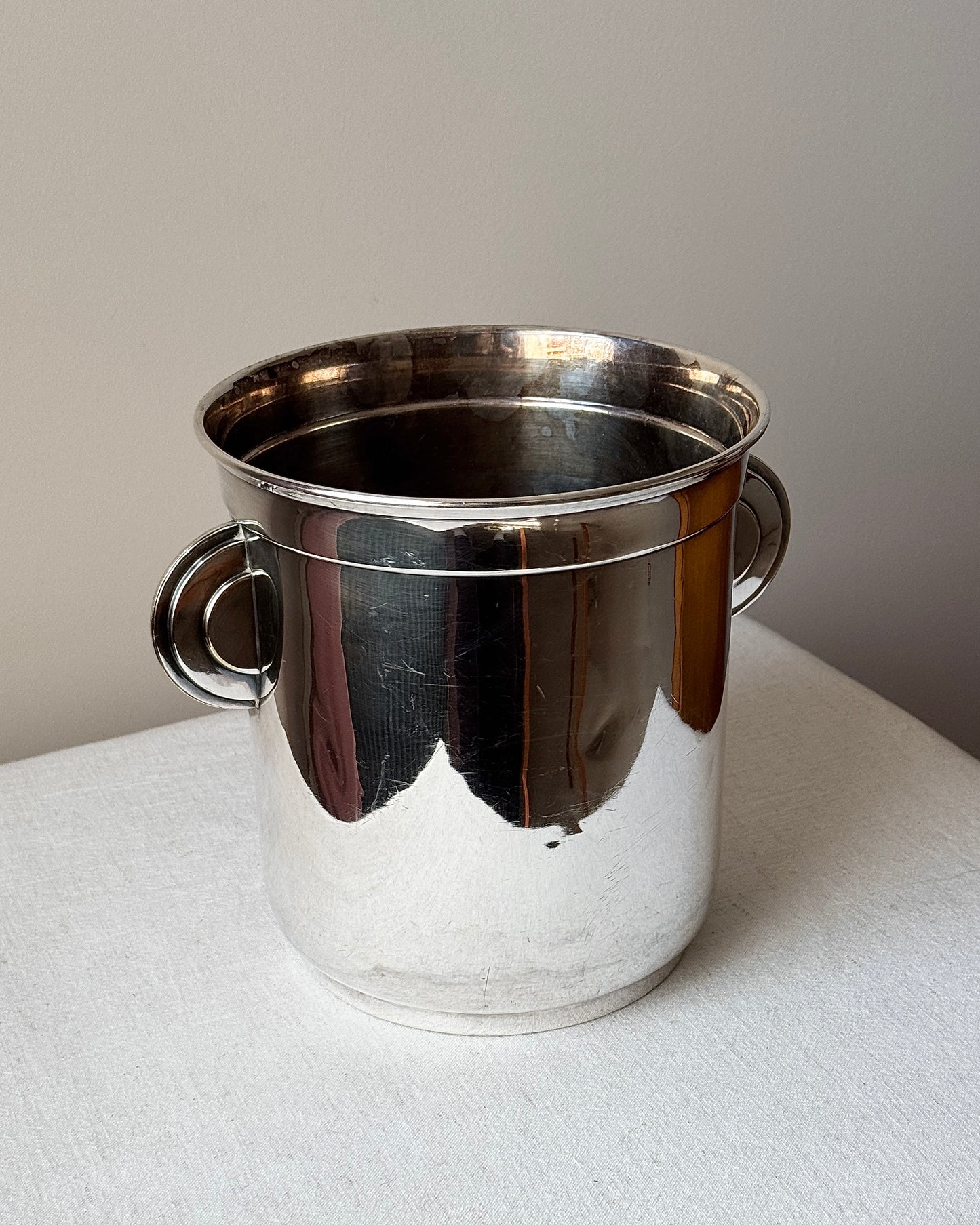 Art Deco Silver Plated Champagne Bucket, France c.1930s
