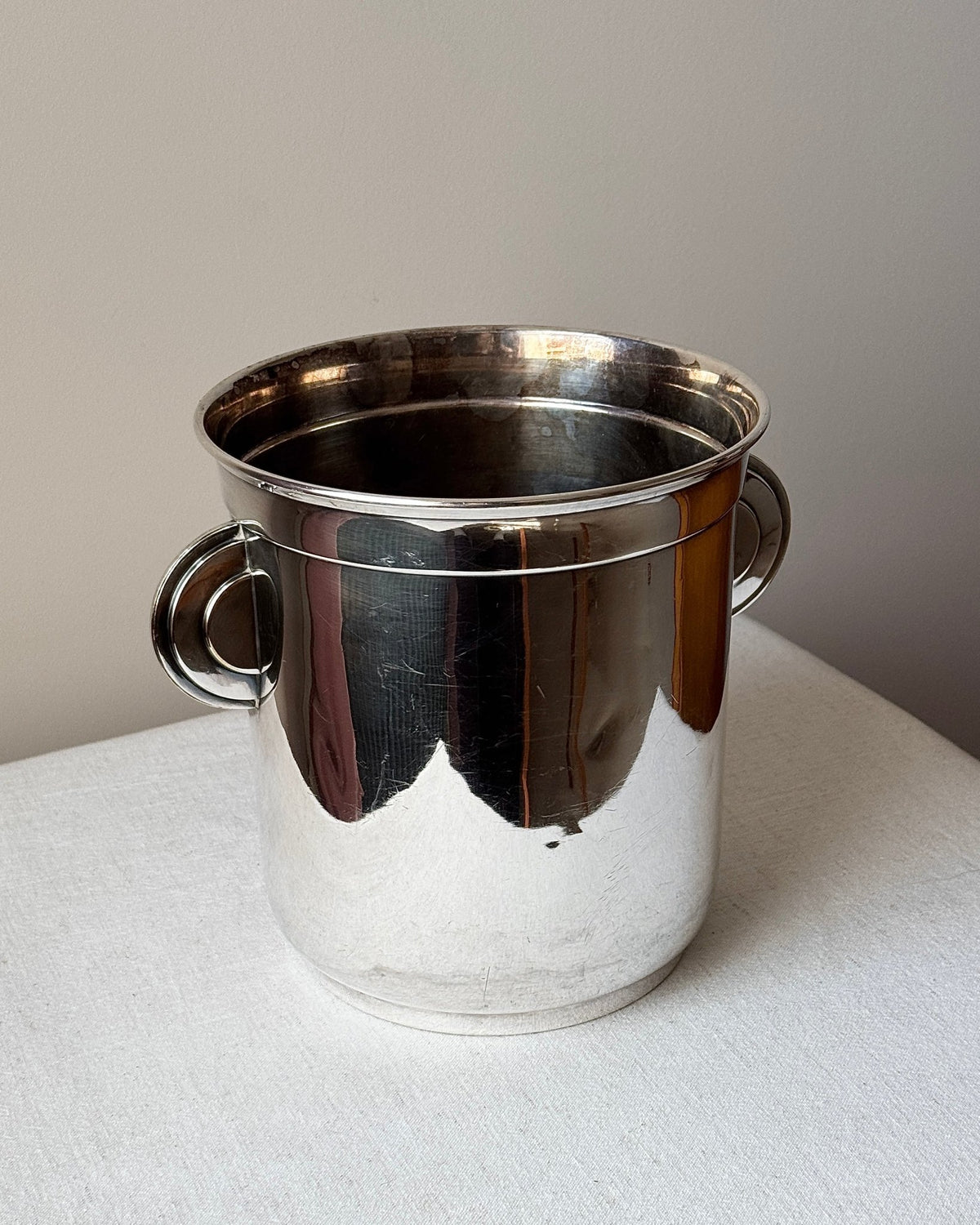 Art Deco Silver Plated Champagne Bucket, France c.1930s - Club Sourced