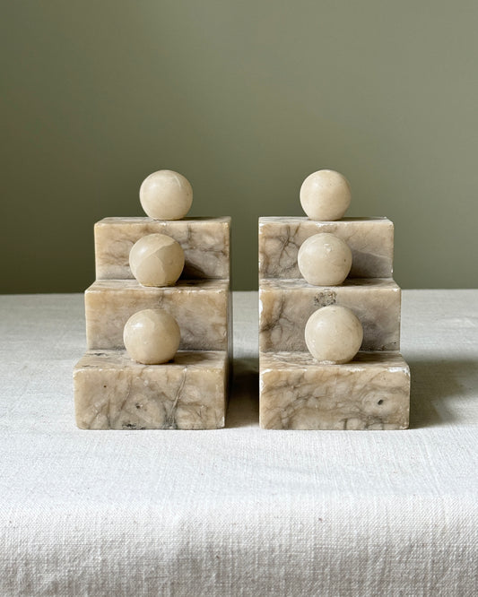 Italian Marble Bookends