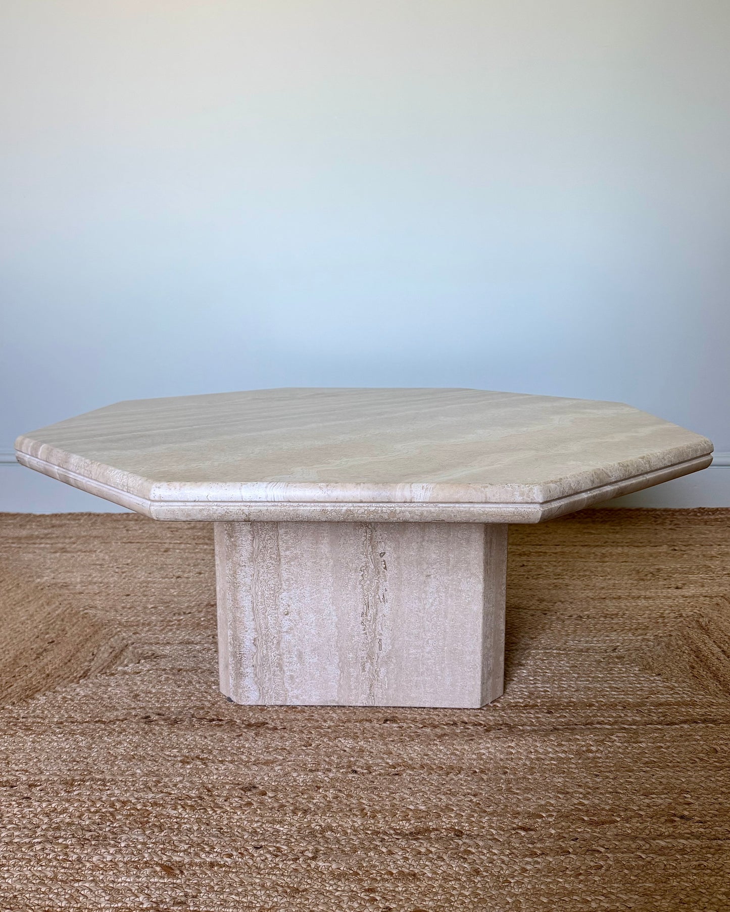 Octagonal 1970’s Italian Travertine Coffee Table ON HOLD