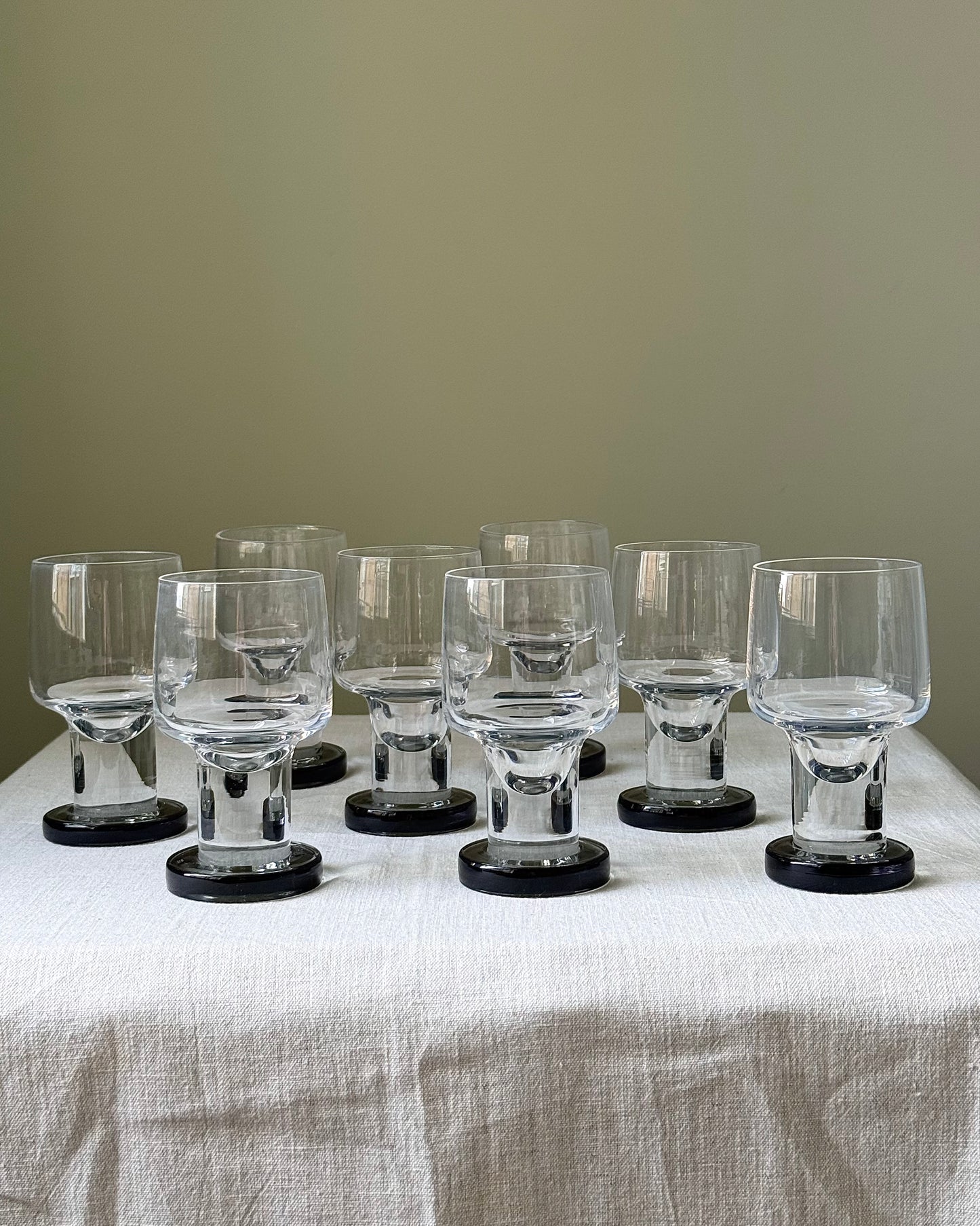 French 1970’s Crystal Glasses