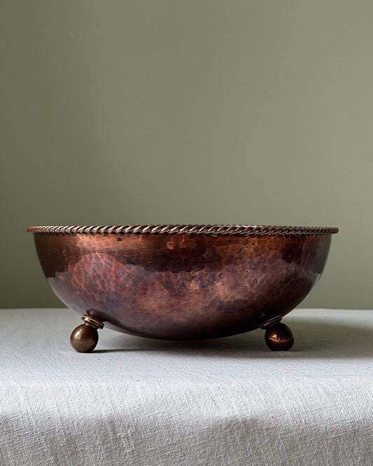 Arts and Crafts Hammered Copper Bowl