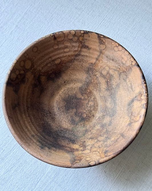 Danish Tripod Footed Mottled Bowl by Erik Bendtsen