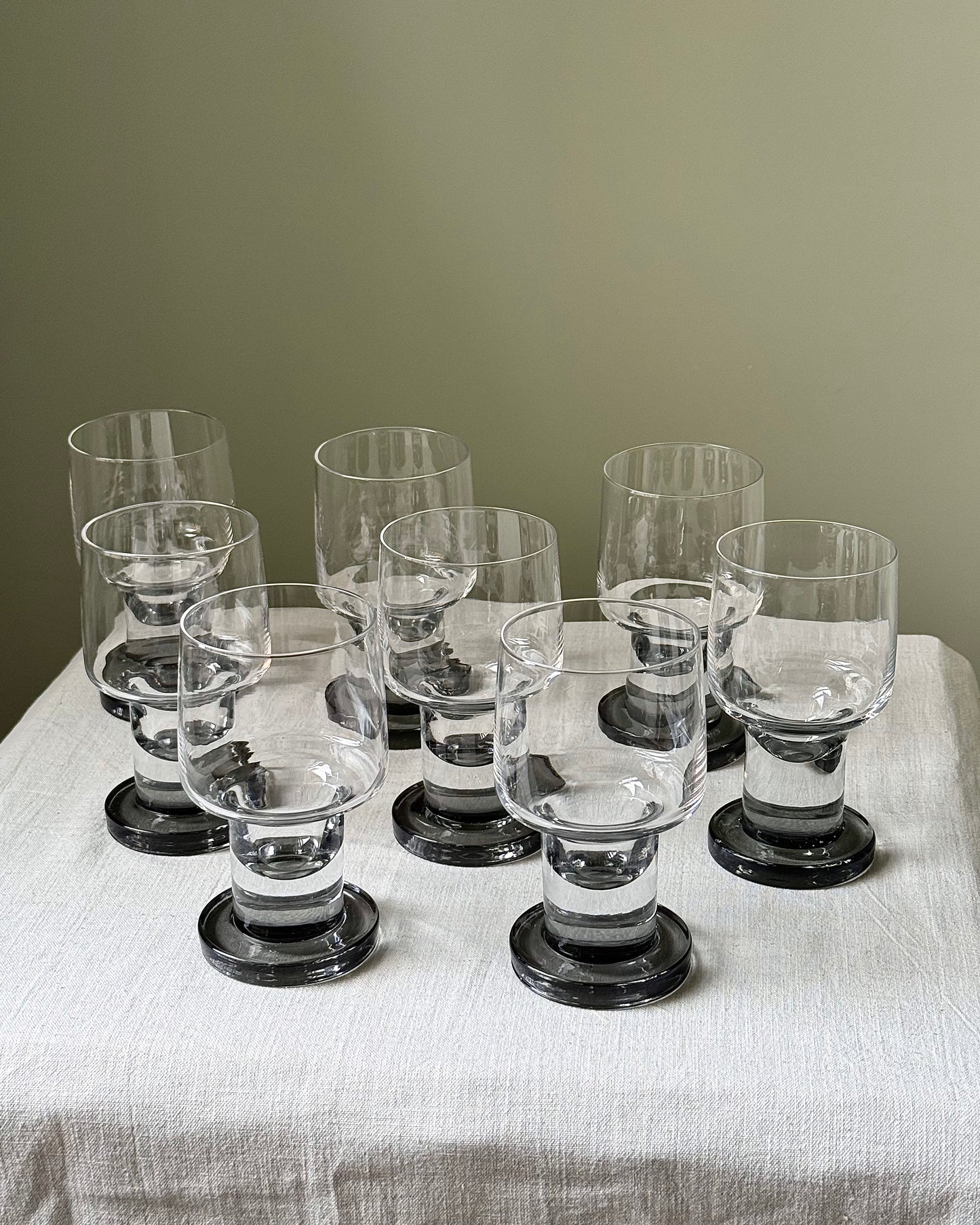 French 1970’s Crystal Glasses