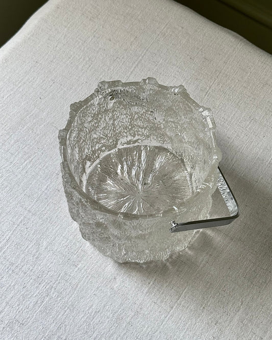 ‘Seita’ Crystal Ice Bucket for by Tapio Wirkkala Iittala, Finland Circa 1970