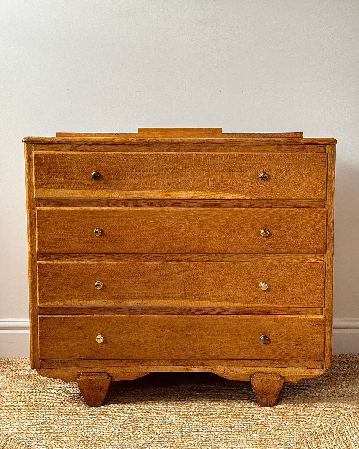 Mid-century French Oak Chest of Drawers