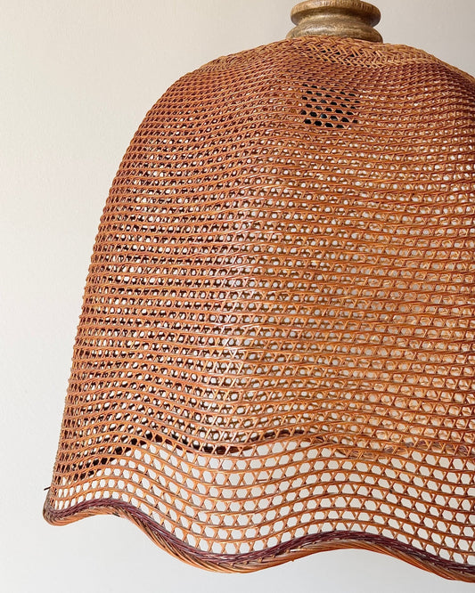 Beehive Rattan Pendant Lamp circa. 1930 - Club Sourced