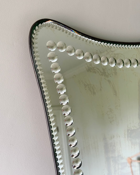 Antique Bevelled Convex Sorcerers Mirror