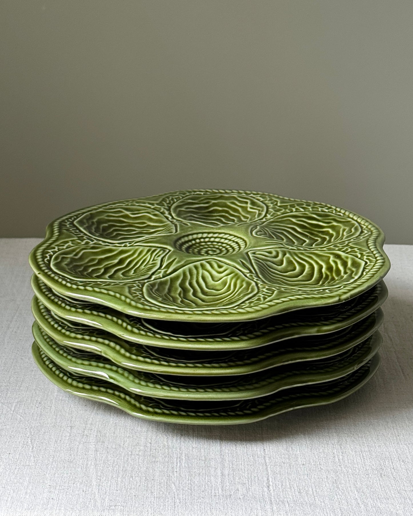 Vintage Belgian Oyster Plates