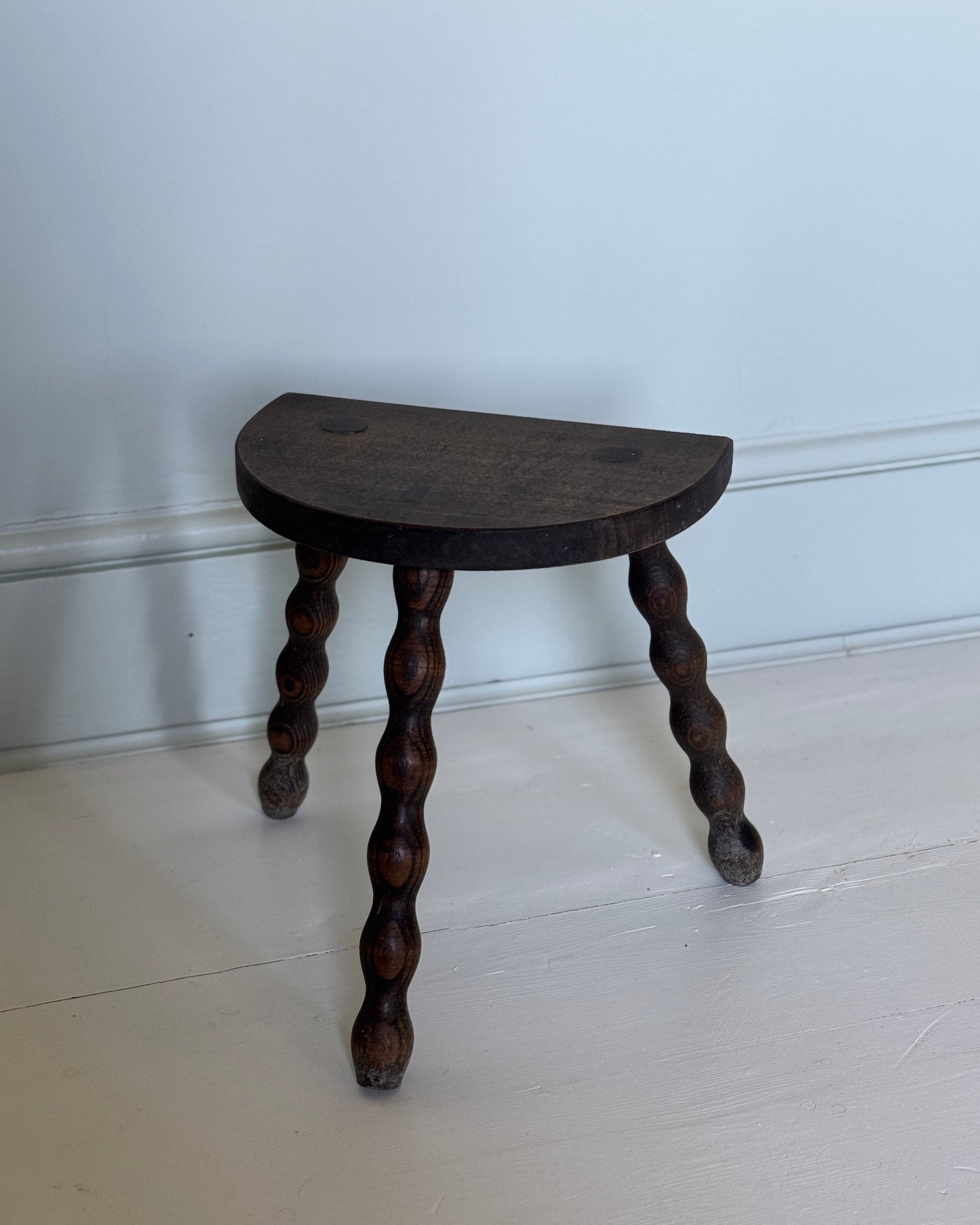 French Oak Bobbin Stool