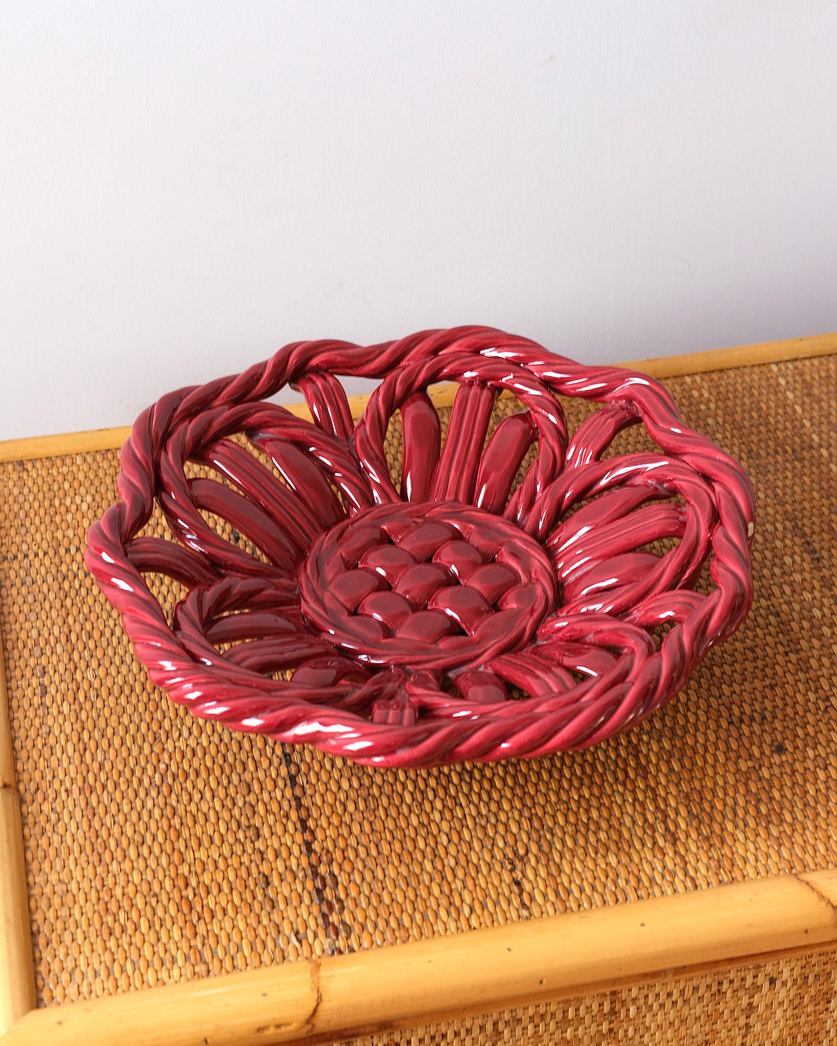 Vallauris Ceramic Woven Bowl