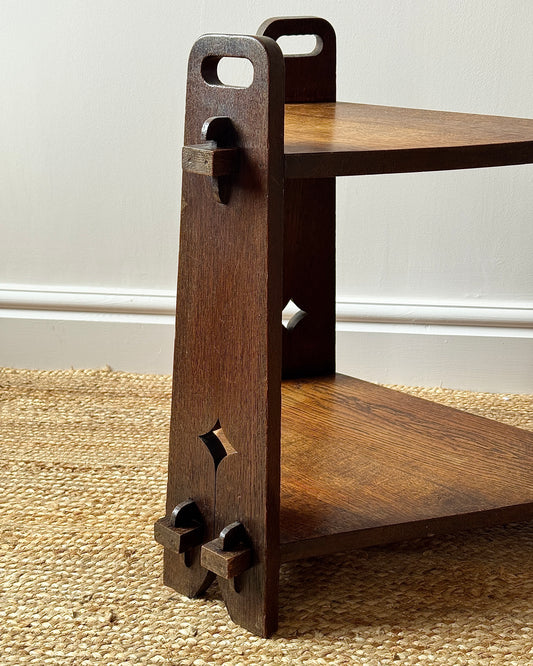 French Arts & Crafts Oak Side Table