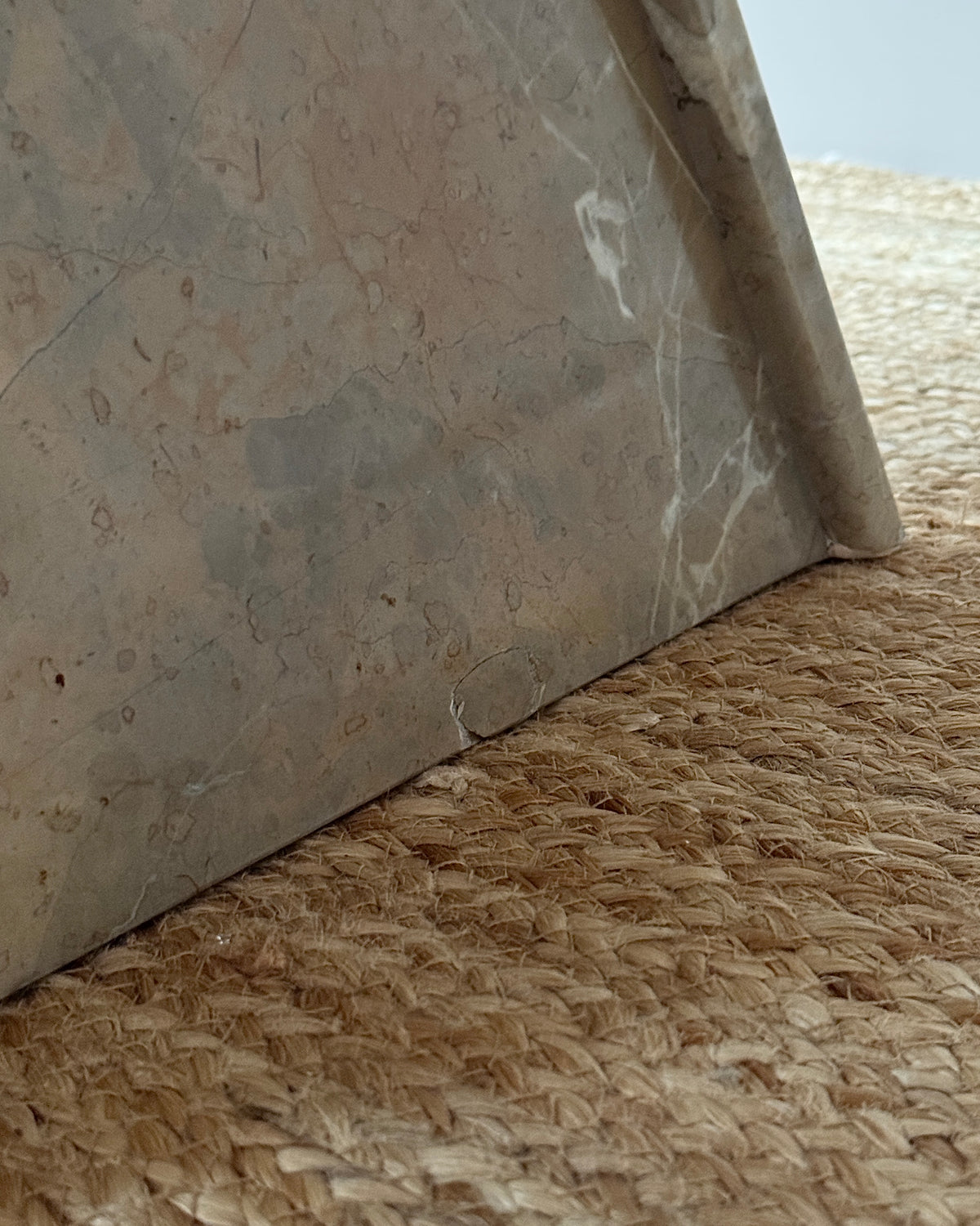 Blush Marble Coffee Table, 1970s