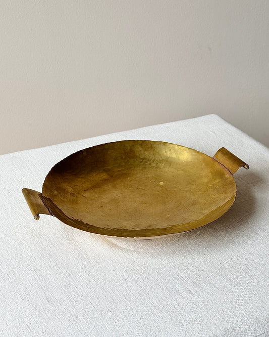 Swedish Hammered Brass Dish, Steneby Hemslöjd