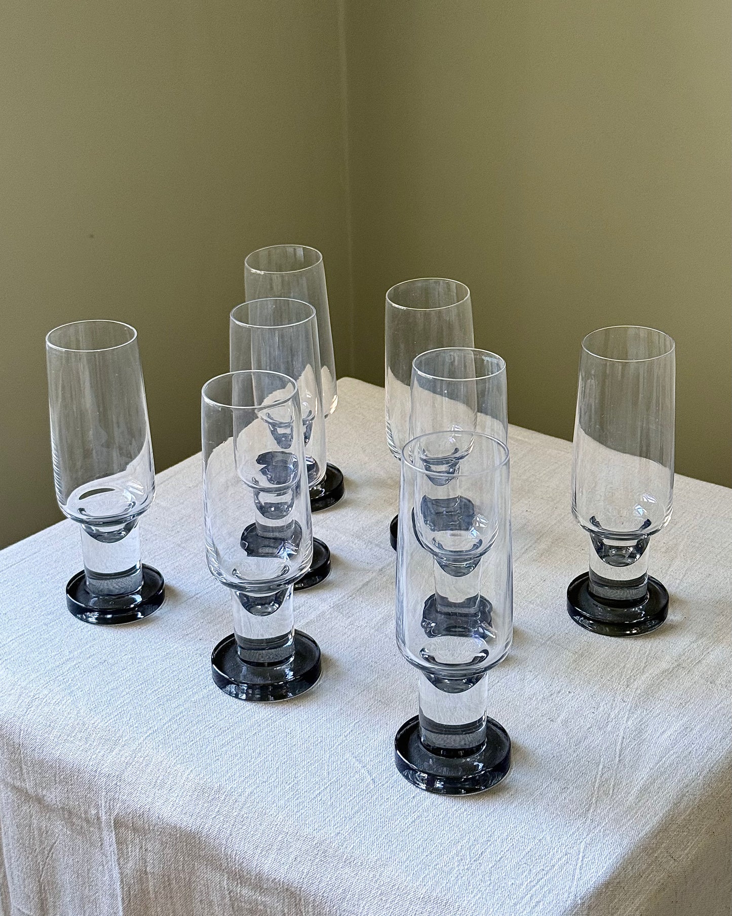 French 1970’s Crystal Glasses