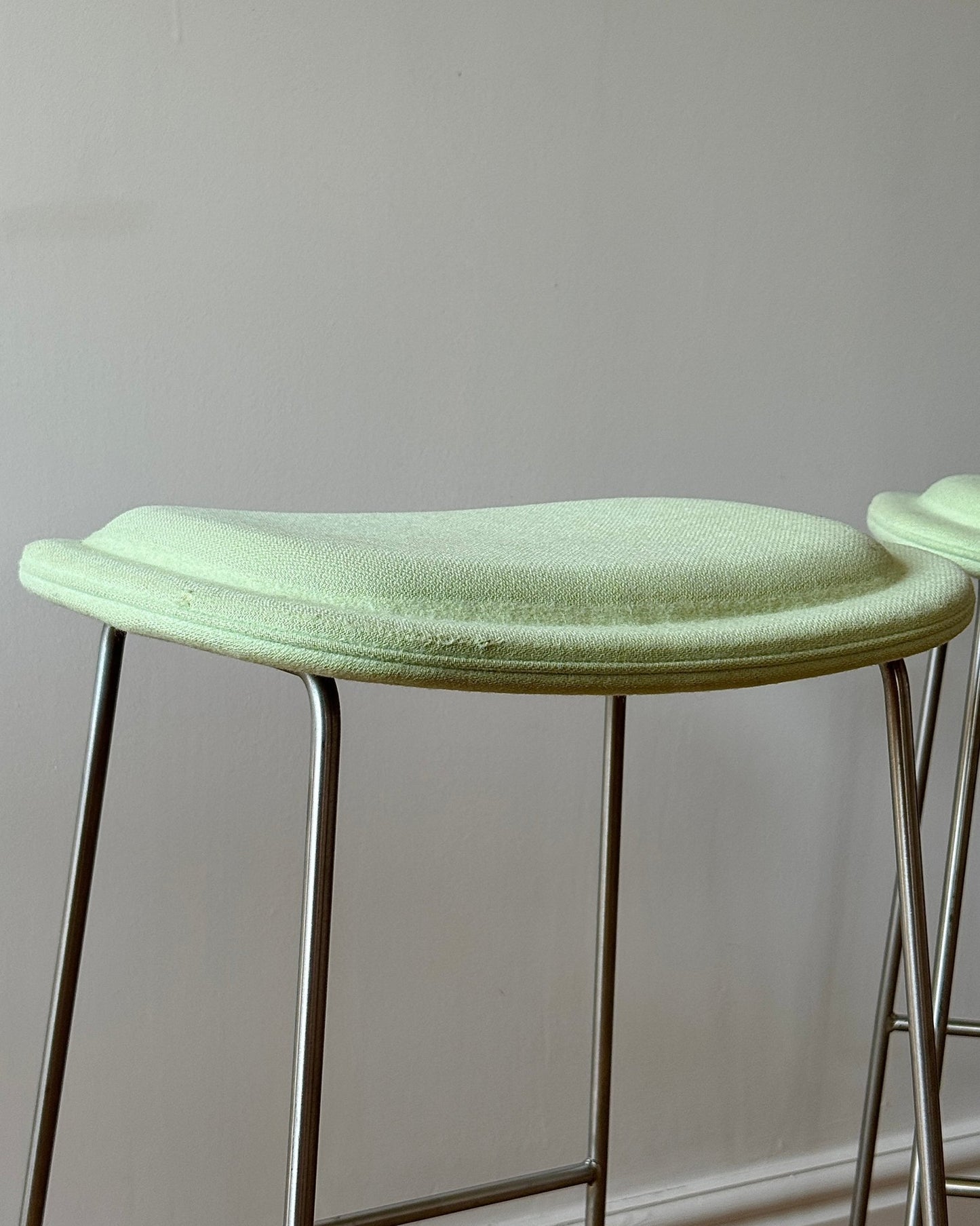 Set of 3 Hi Pad Bar Stools in Pistachio by Cappellini - Club Sourced