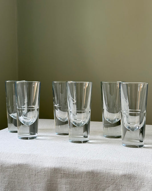 Set of 6 Carlo Moretti Bullet Glasses