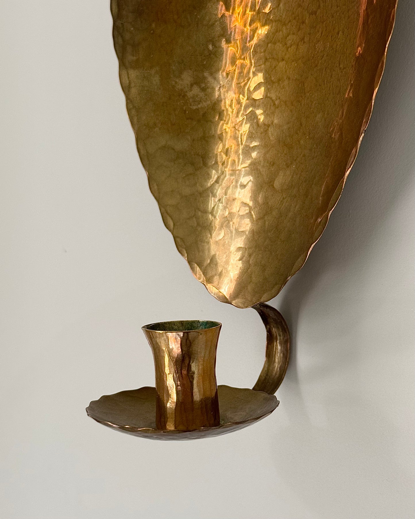 Pair of Brass Swedish Candle Sconces