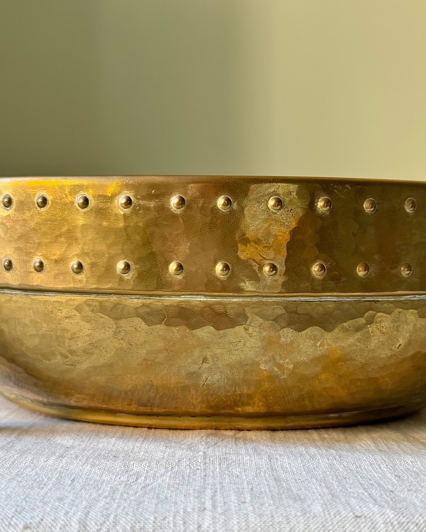 French Modernist Brass Bowl