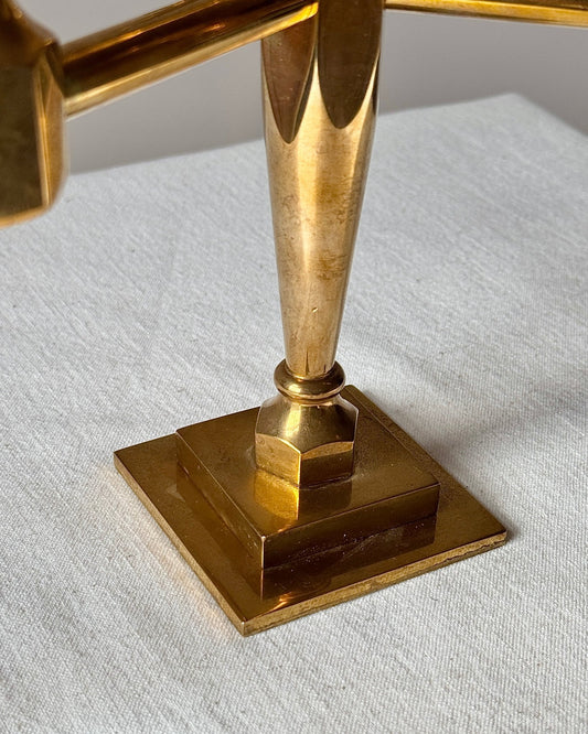 Scandinavian Brass Candelabra, Numbered Edition 12/200 - Club Sourced