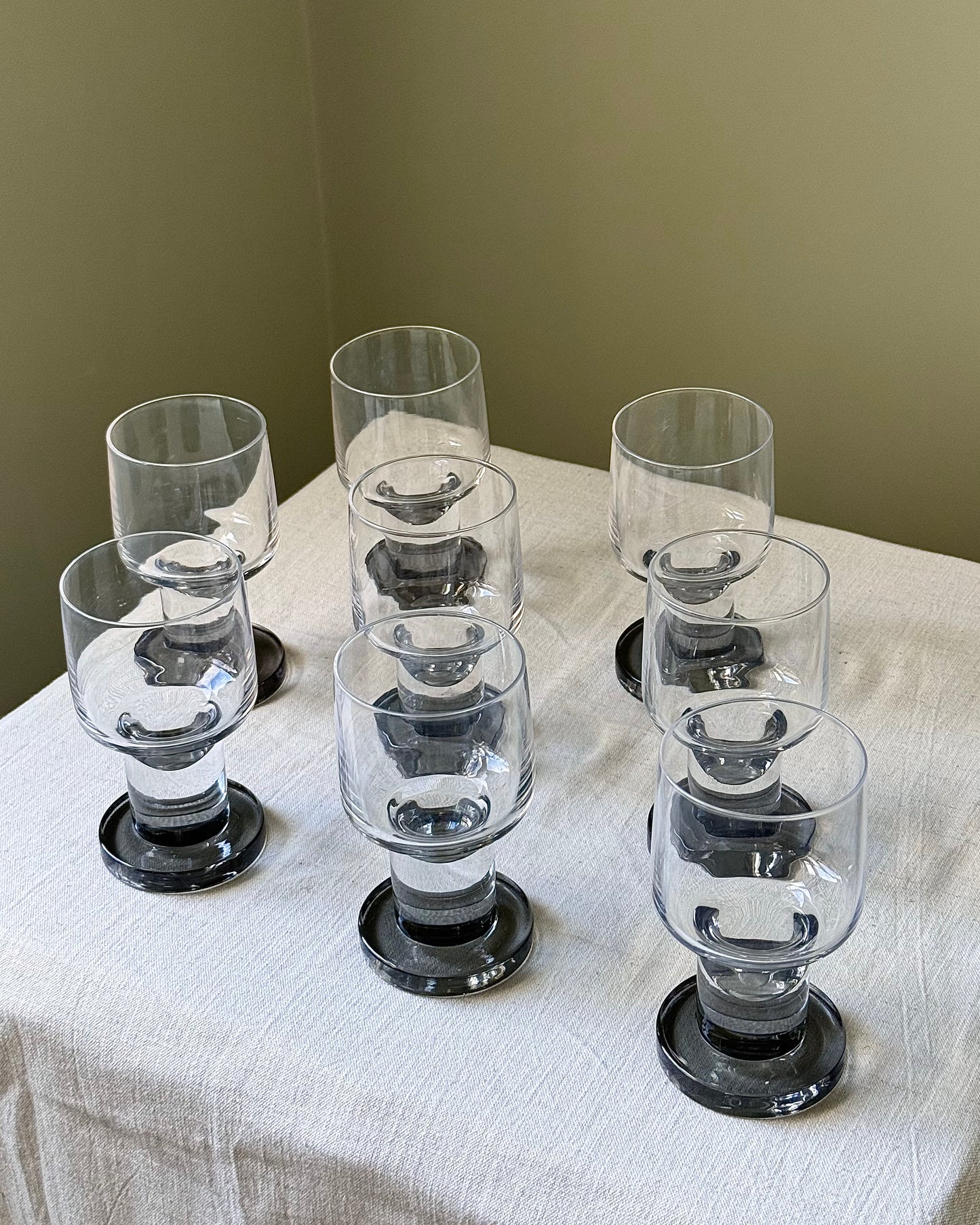 French 1970’s Crystal Glasses