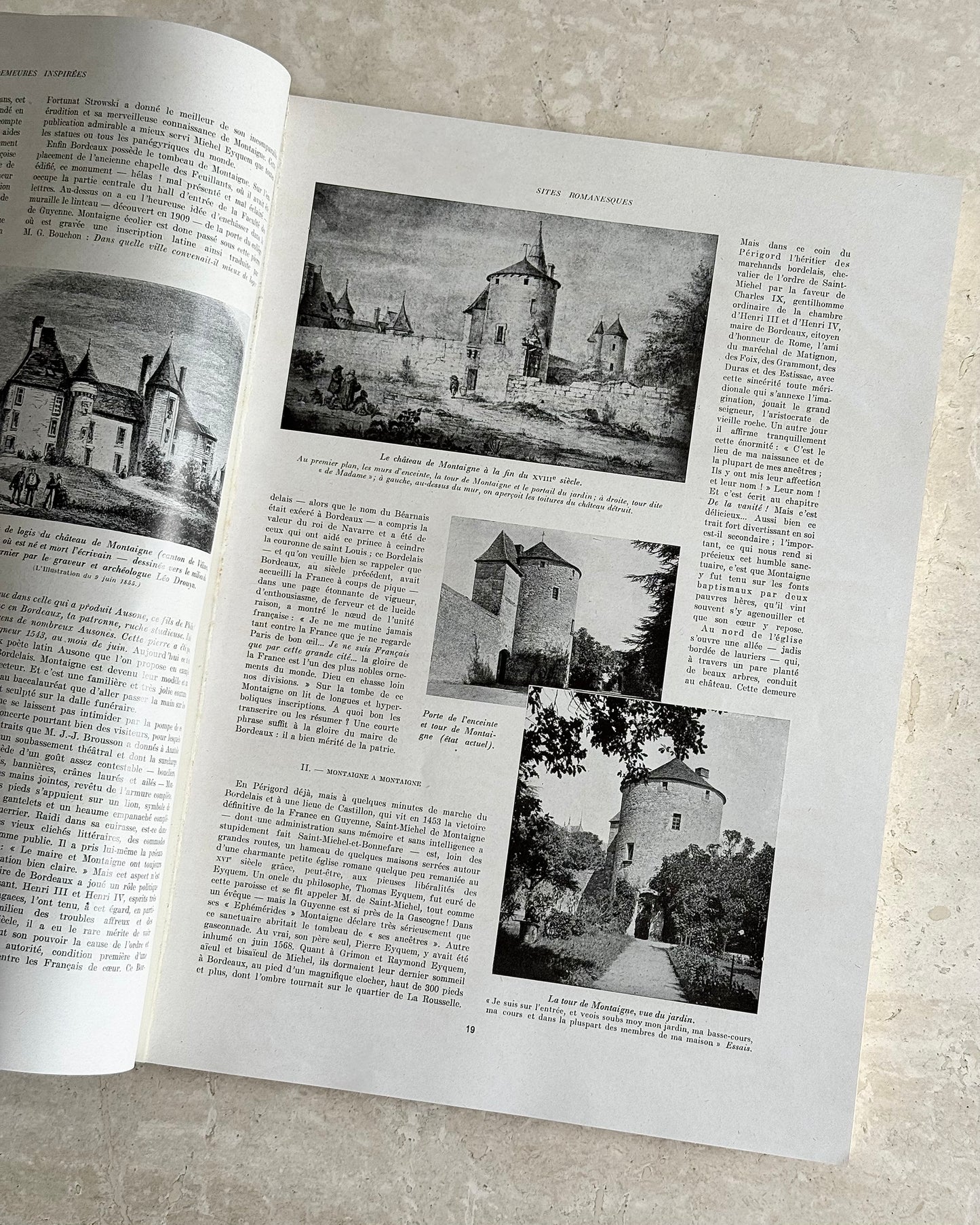 Inspired Homes & Romantic Sights French Coffee Table Book, circa. 1949