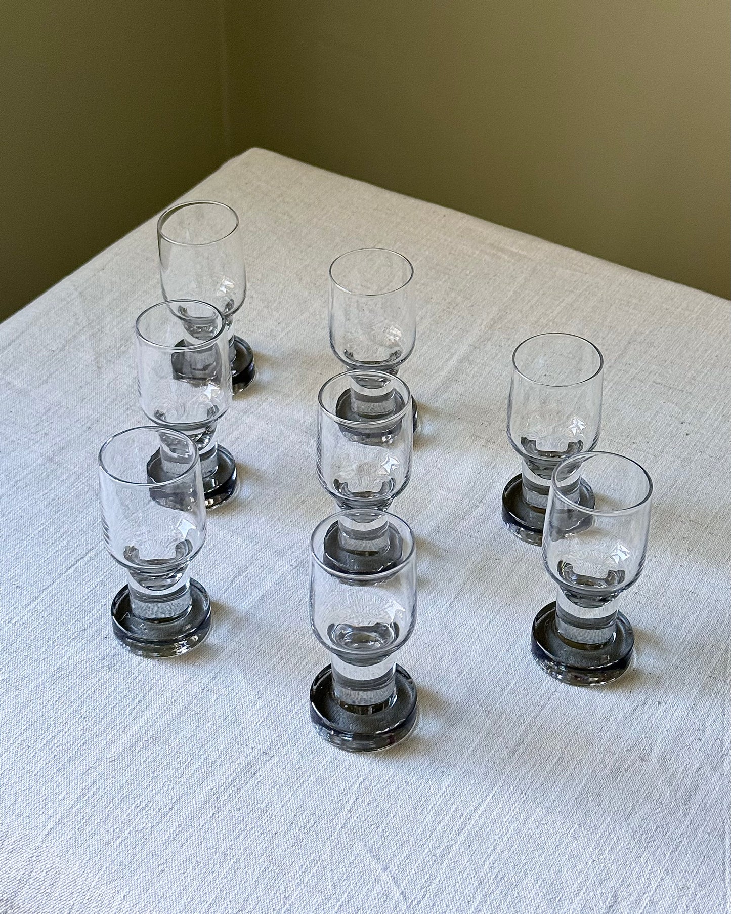 French 1970’s Crystal Glasses