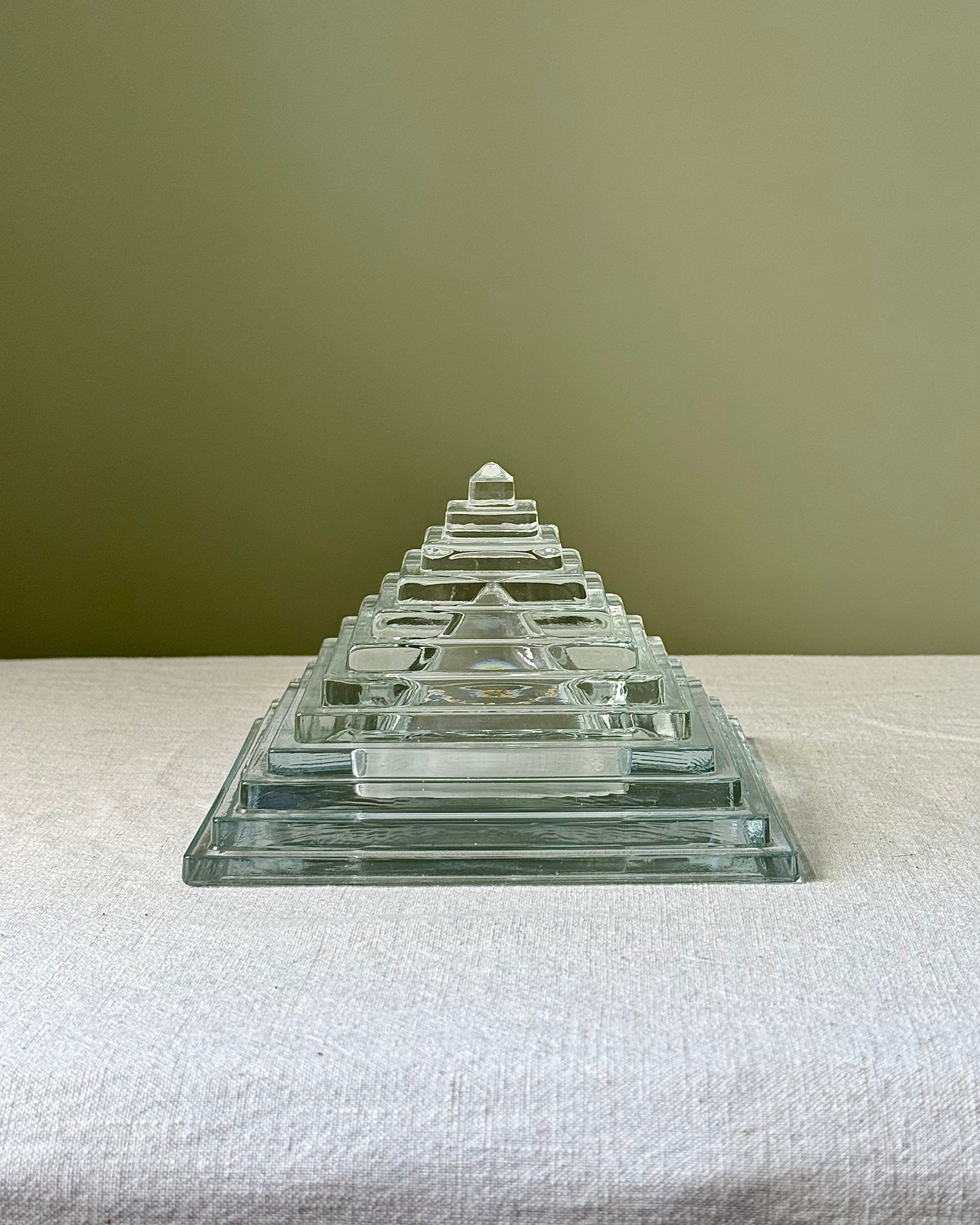 Glass Stepped Pyramid Box