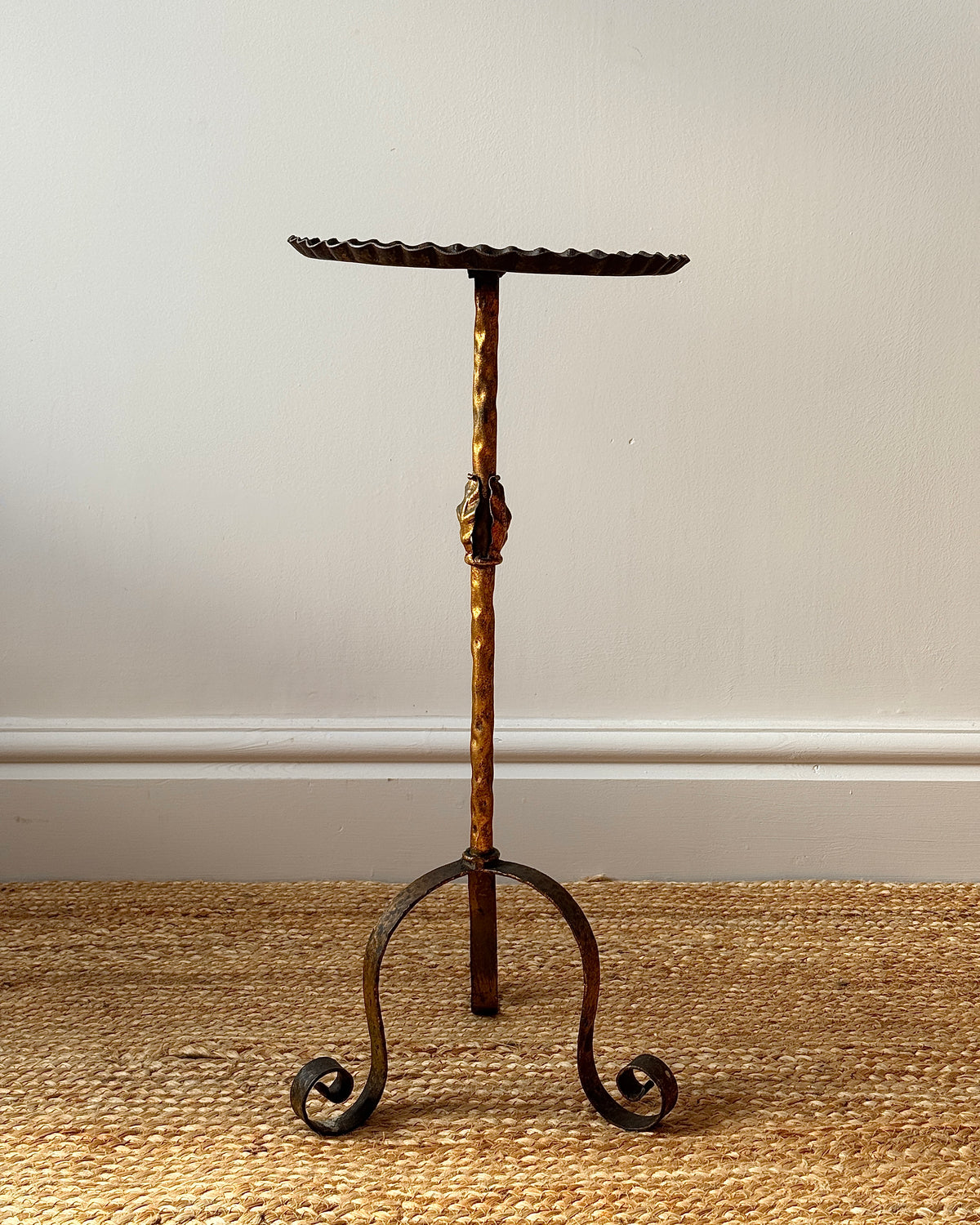 Spanish Wrought Iron Gilded Martini Table