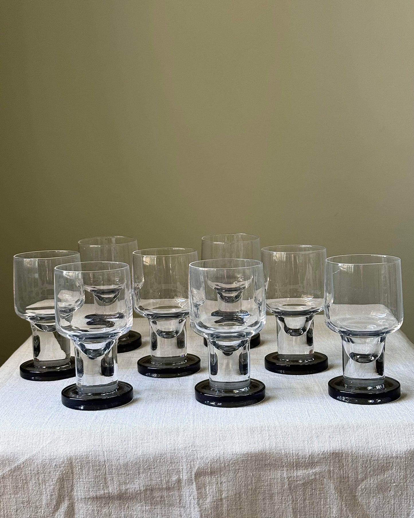 French 1970’s Crystal Glasses