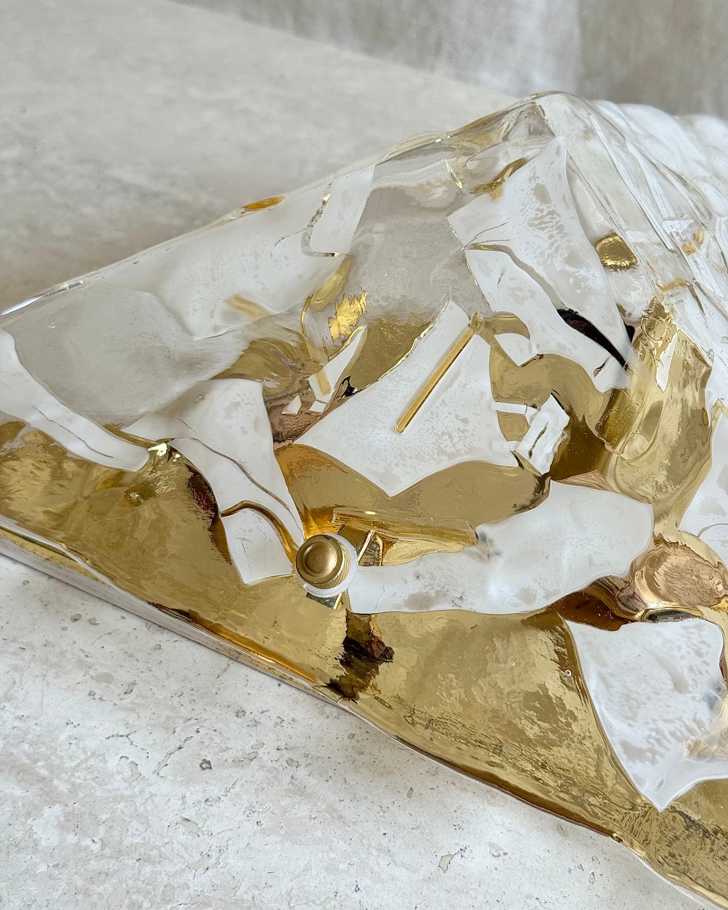 Murano Glass Triangular Ceiling Light