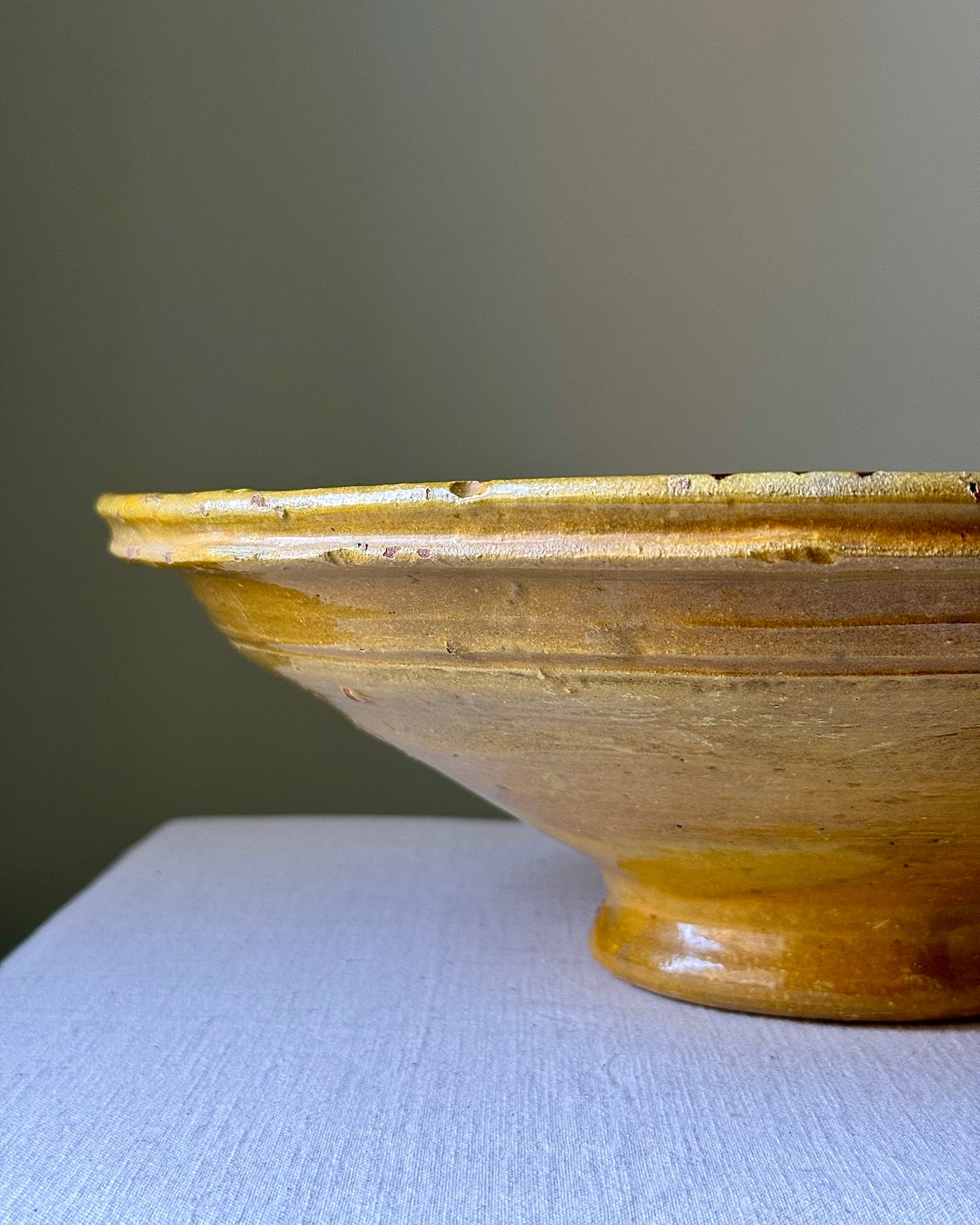 Antique Southern Italian Fish Pedestal Bowl