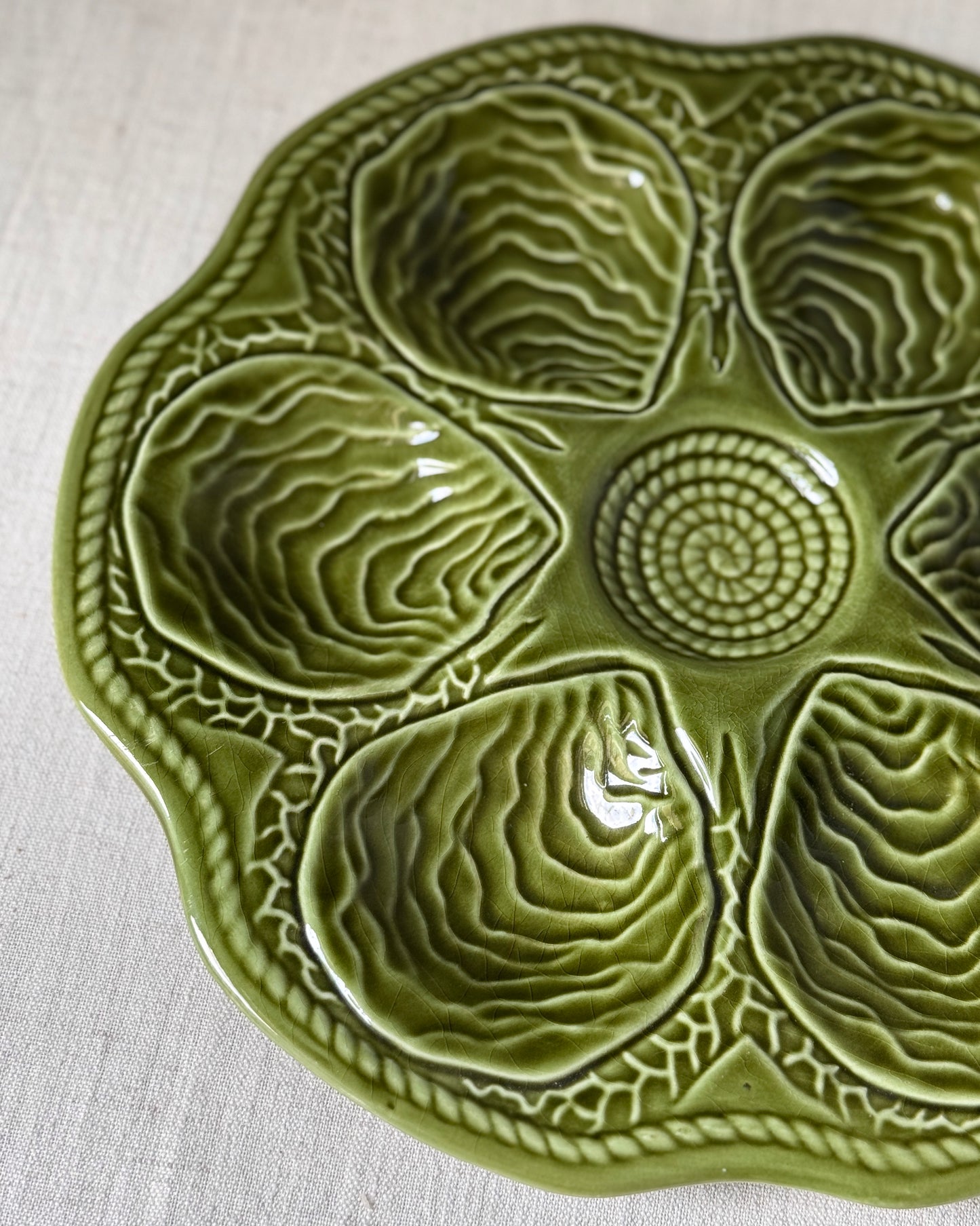 Vintage Belgian Oyster Plates