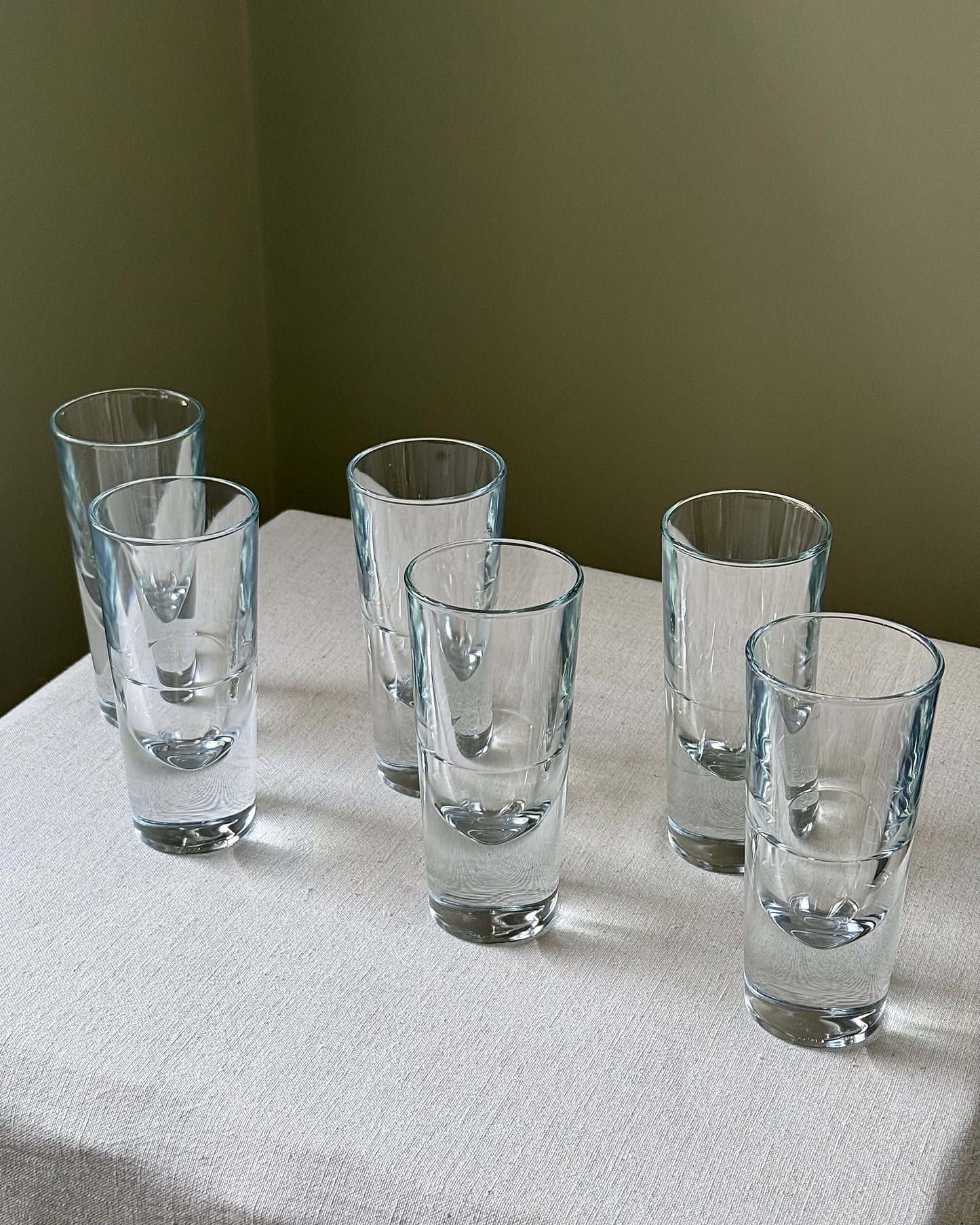 Set of 6 Carlo Moretti Bullet Glasses