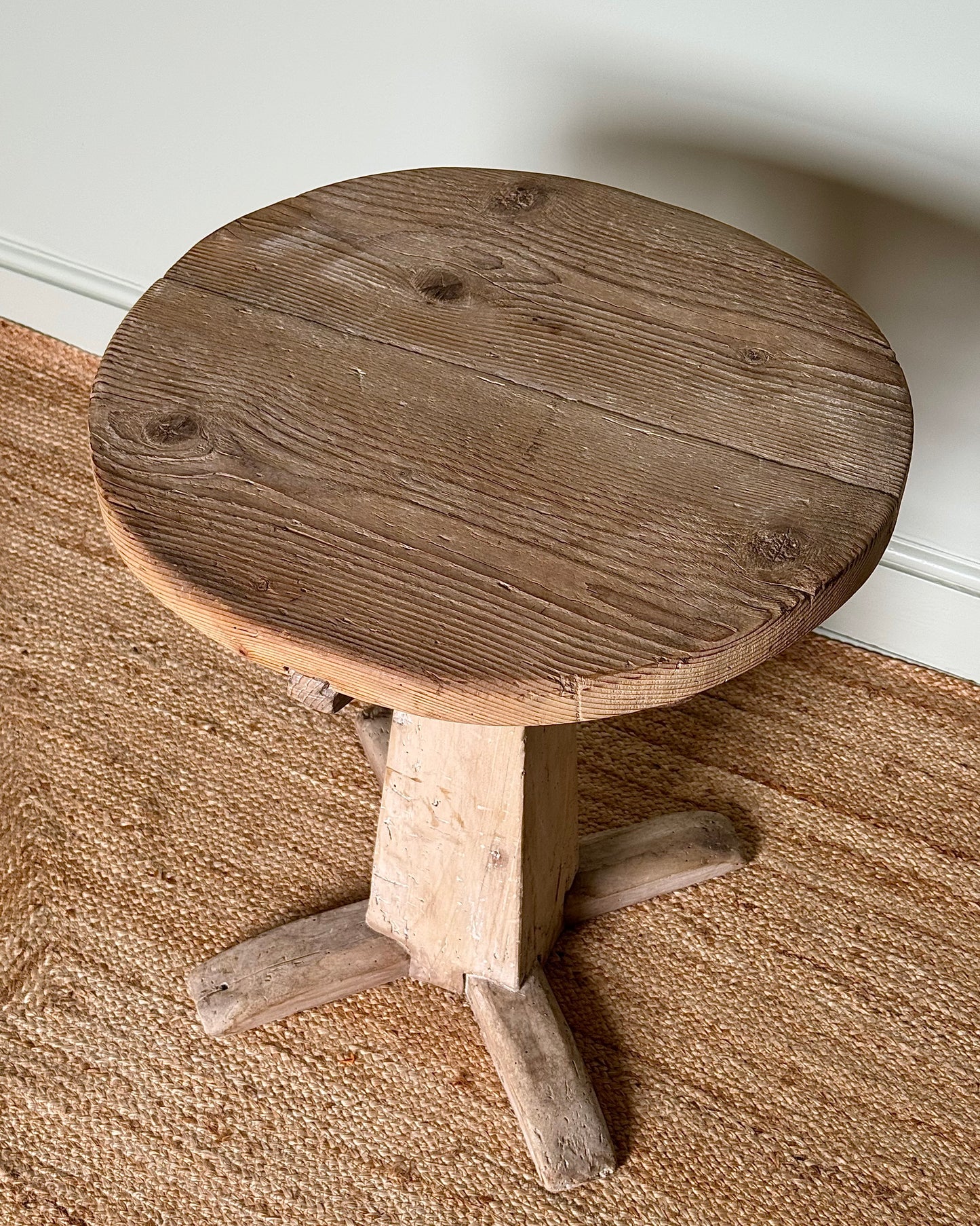 19th Century Italian Pedestal Side Table