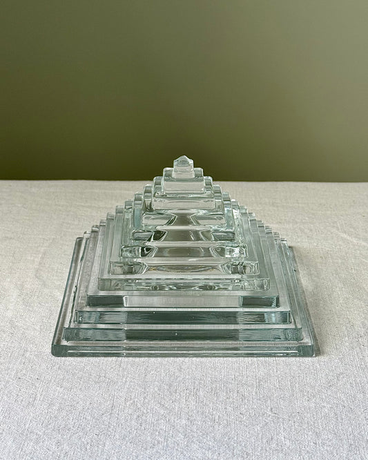 Glass Stepped Pyramid Box